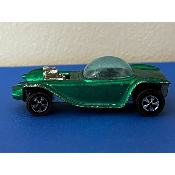 1968 Mattel Hot Wheels Redline Beatnik Bandit Green w/Dark interior HK Rare! - Picture 5 of 10